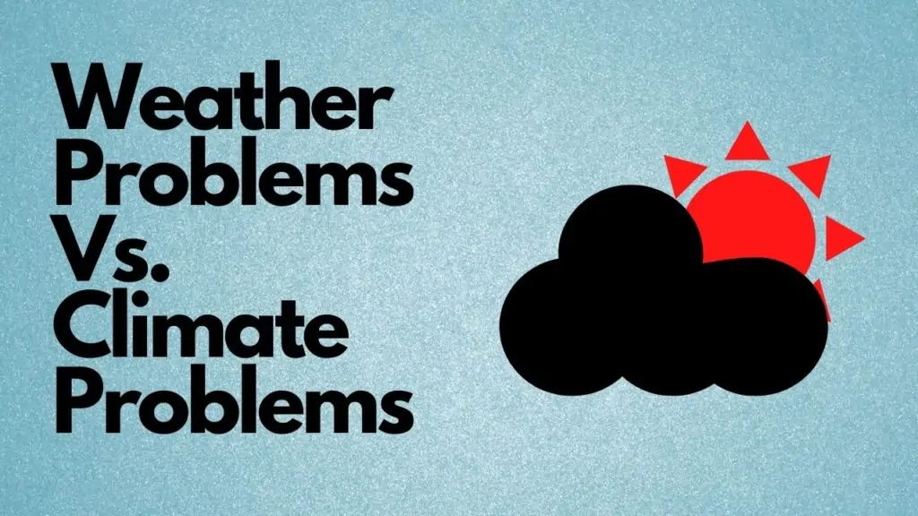 Weather Problems vs. Climate Problems