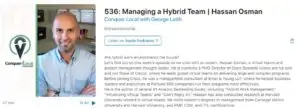 Manage a Hybrid Team Hassan Osman Podcast Interview